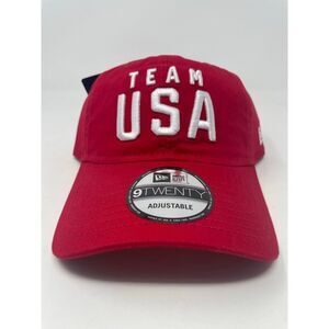 New Era Team‎ USA Olympics 9TWENTY Adjustable Hat American Red Mens Brand New